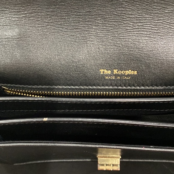 The Kooples medium black leather Emily Bag - Picture 14 of 17